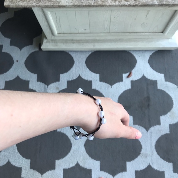 Brown Twisted pearl bracelet - Picture 7 of 8